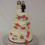 Blossoms and Buds Wedding Cake