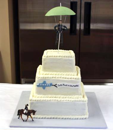 Skydiver Wedding Cake