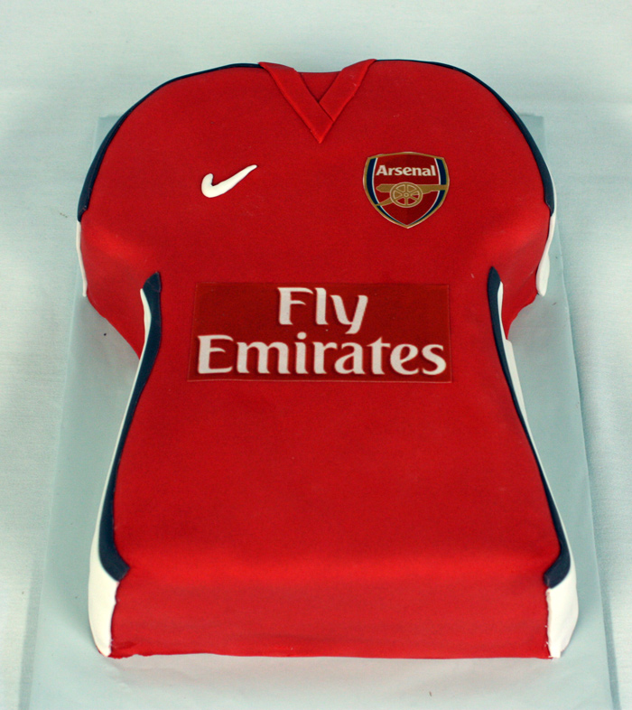 Arsenal Football Jersey Cake