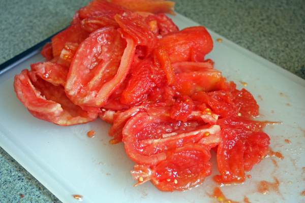 doce de tomate remove the seeds