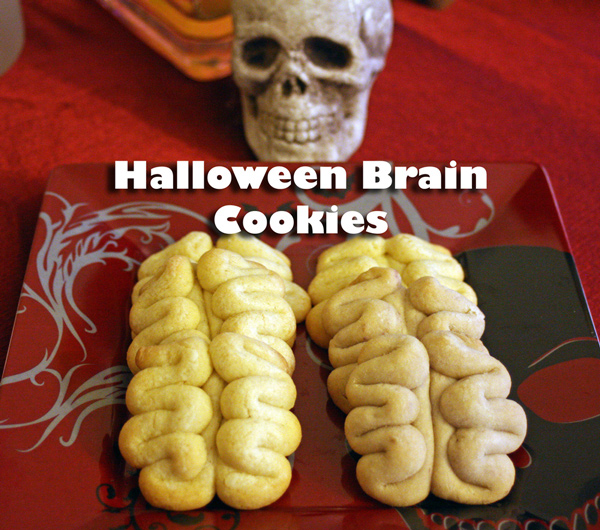 Halloween Brain cookies