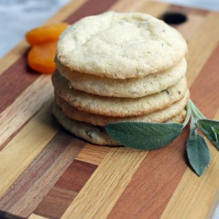 Vegan Apricot Sage Cornmeal Cookies
