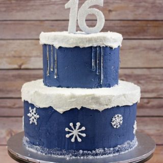Winter Wonderland Sweet 16 Cake