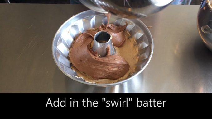 Add in the swirl batter