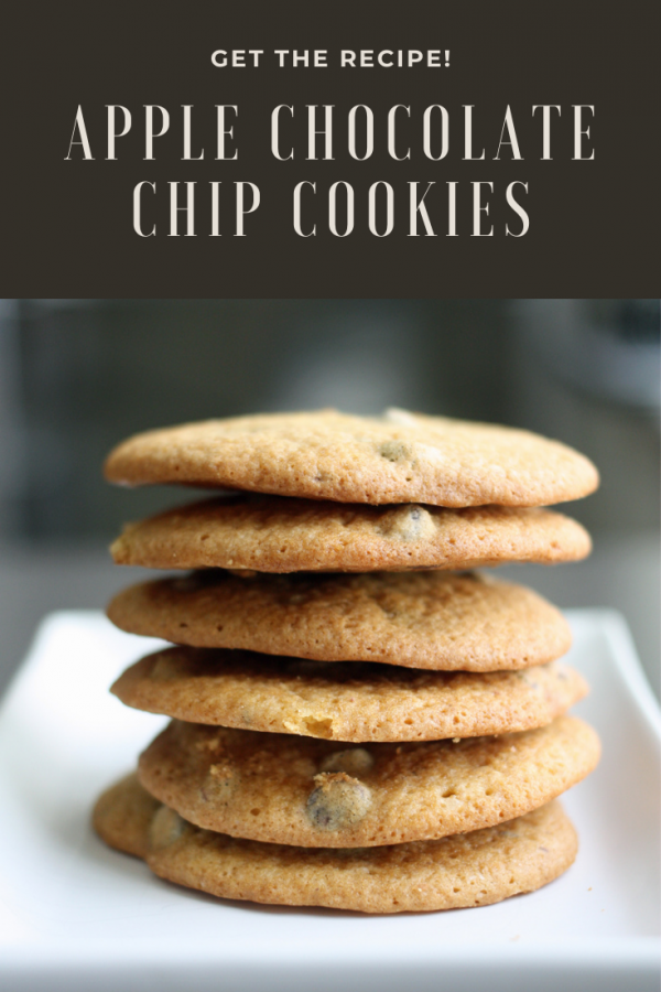 apple chocolate chip cookies for pinterest