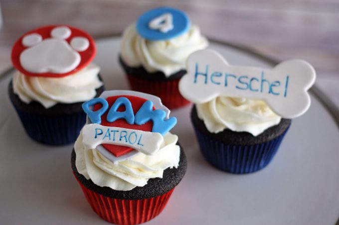 closeup view of cupcake toppers